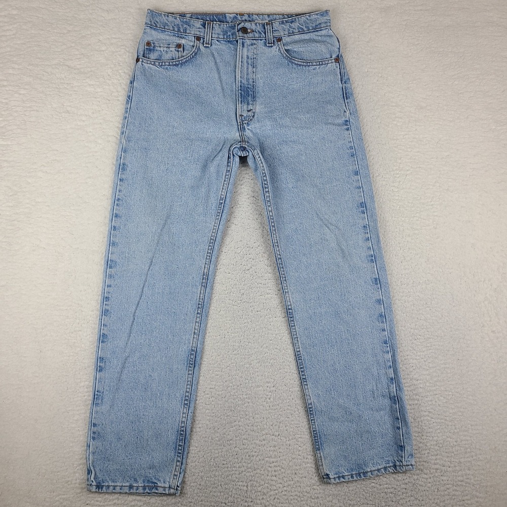 Levi's 505 Jeans Mens 34x30 Blue Straight Leg Vintage 90's USA Fits 32x30 VTG